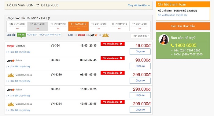 Săn vé máy bay giá rẻ khi đến Đà Lạt