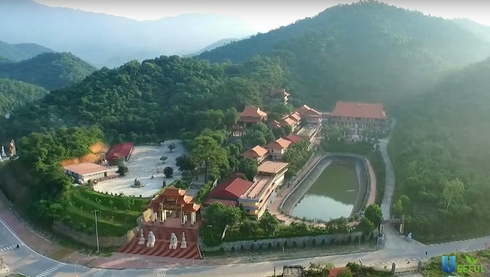Toàn cảnh không gian Chùa Yên Tử - Quảng Ninh