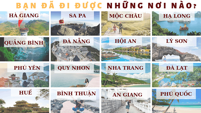 Top 16 địa điểm du lịch hấp dẫn nhất Việt Nam